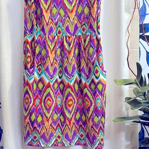 NWOT Women’s Jude Connally Nylon & Spandex Sleeveless Dress Beth Size Medium - Picture 3 of 8